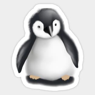 Cute Penguin Drawing Sticker